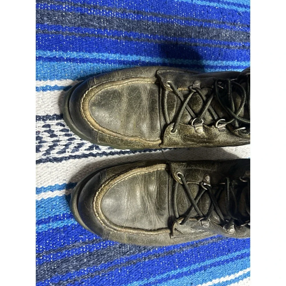 Leather Boots TED WILLIAMS SEARS Men's Size 8.5 Hunting Combat Lace Vintage 1950